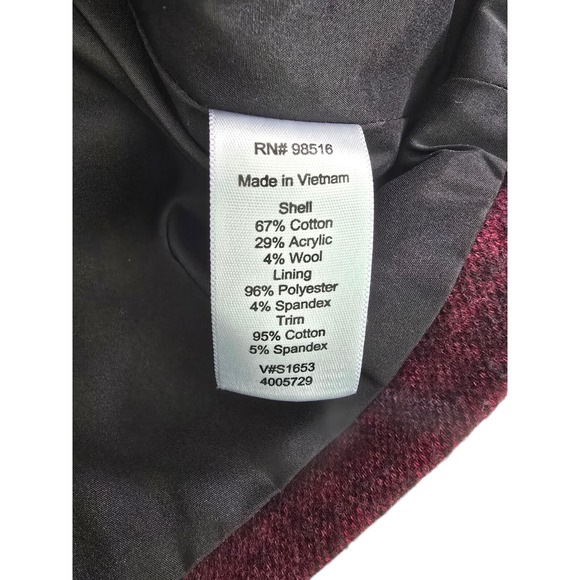 Vintage Coldwater Creek Womens Half Zip Biker Moto Jacket Size 16‎ Shoulder Pads - Picture 4 of 10